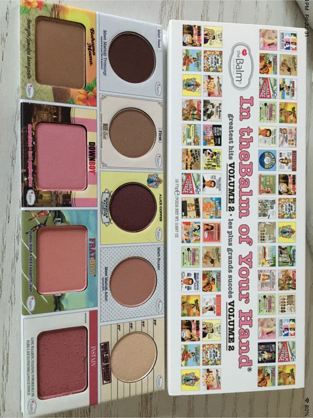 theBalm In the Balm of your Hand Face Palette with Pink, Peach, Brown, Beige Sha